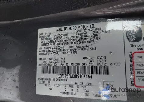 2011 Ford Mustang V6 Premium from USA, damaged, VIN 1ZVBP8EM3B5107464